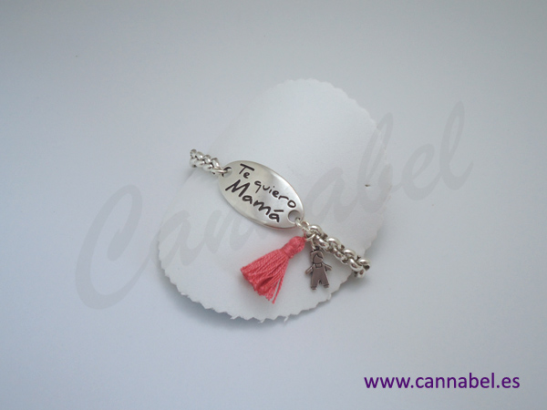 Pulsera te quiero mama de cadena cannabel 2