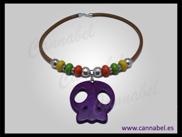 Colgante-calavera-morado-cannabel